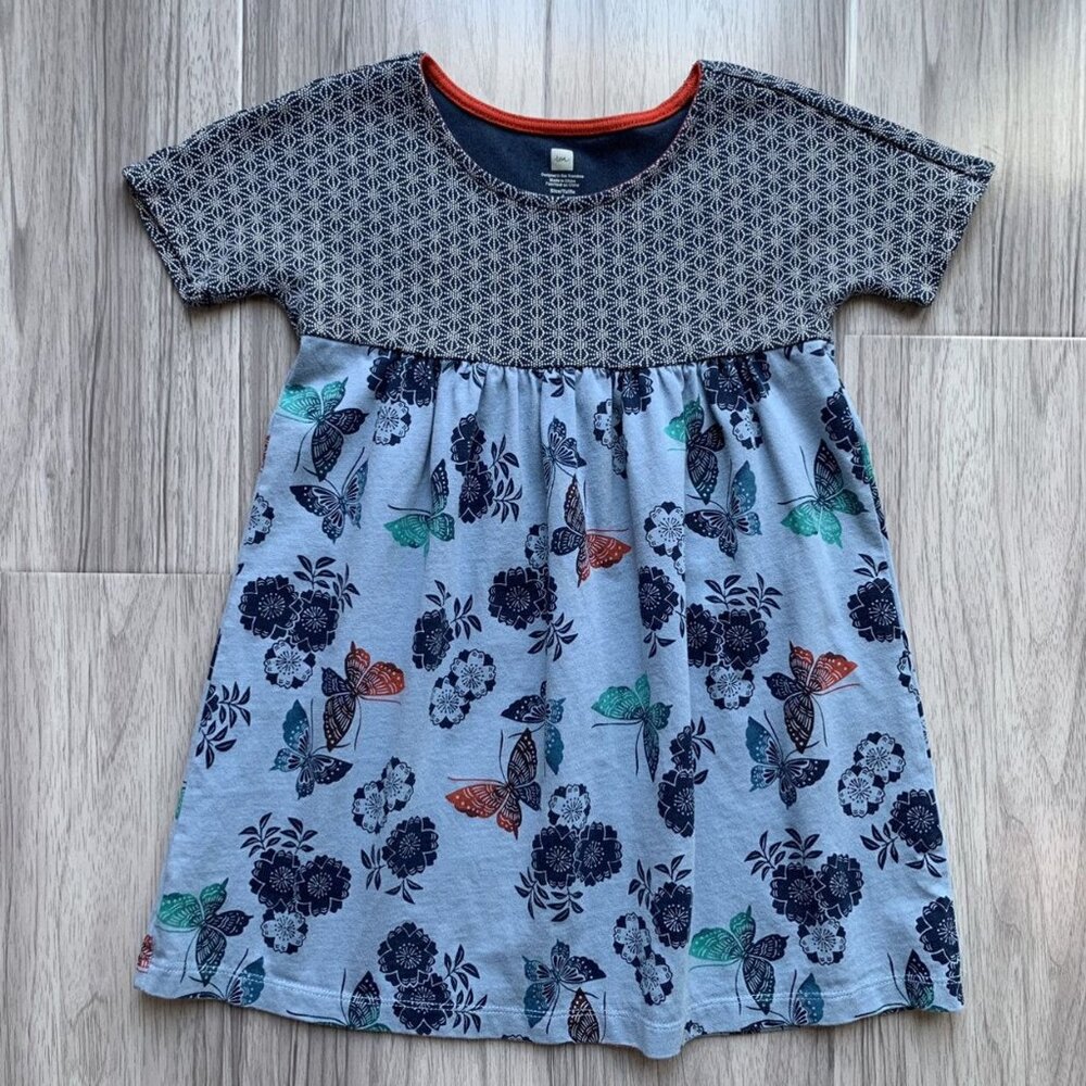 Tea Collection Mixed Prints Butterfly Dress